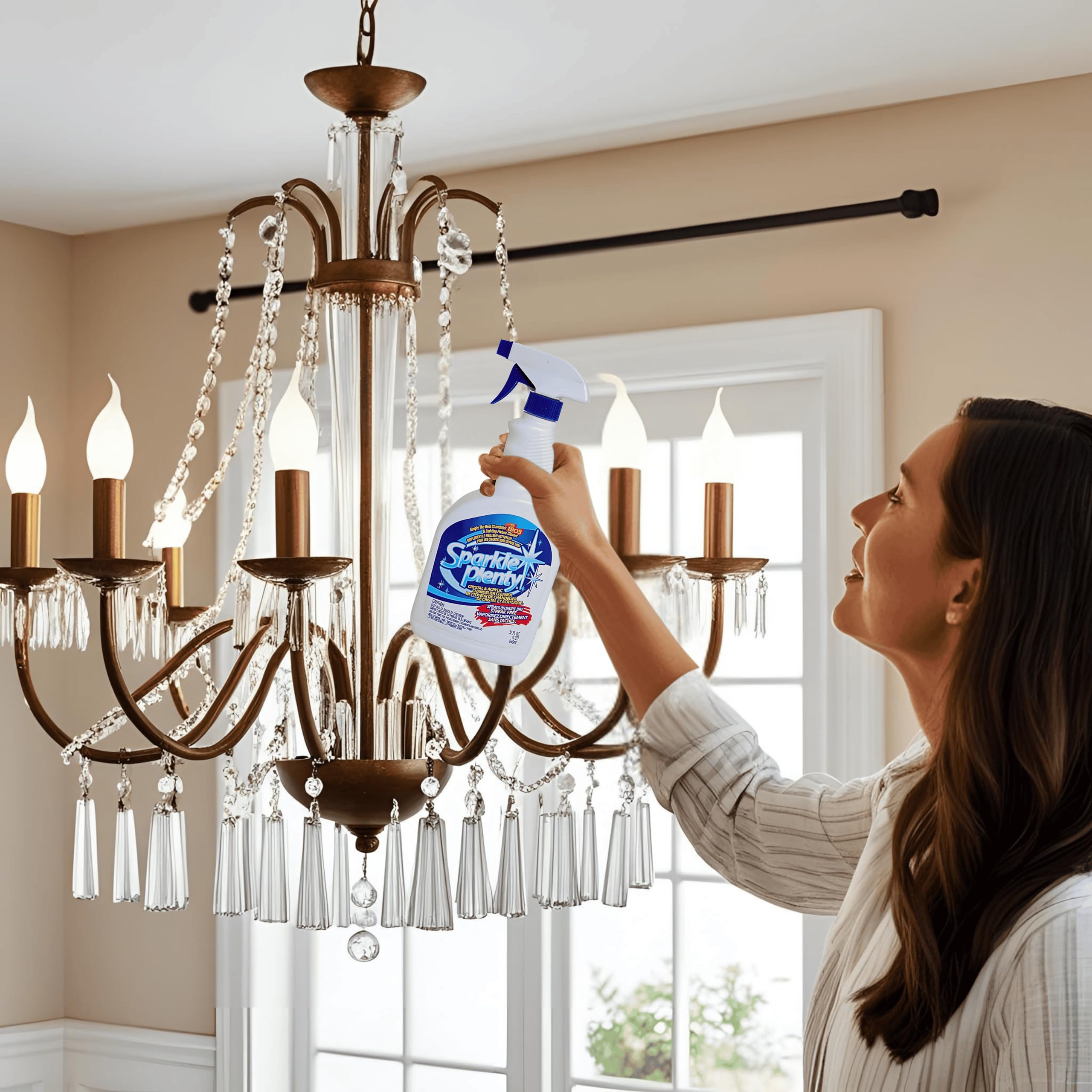 Sparkle Plenty Chandelier Cleaner Drip Dry Spray

