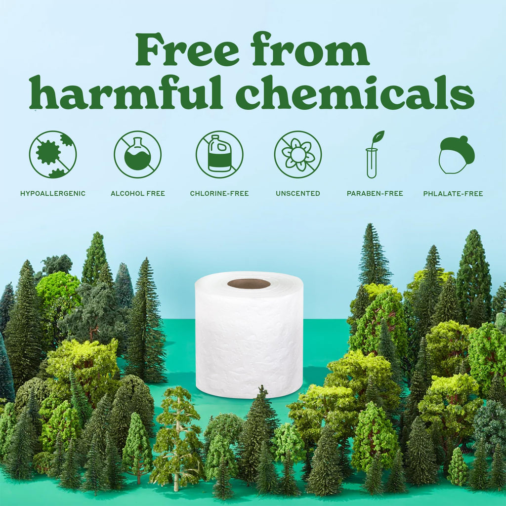 Caboo Tree Free Bamboo Toilet Paper 2-Ply Septic Safe

