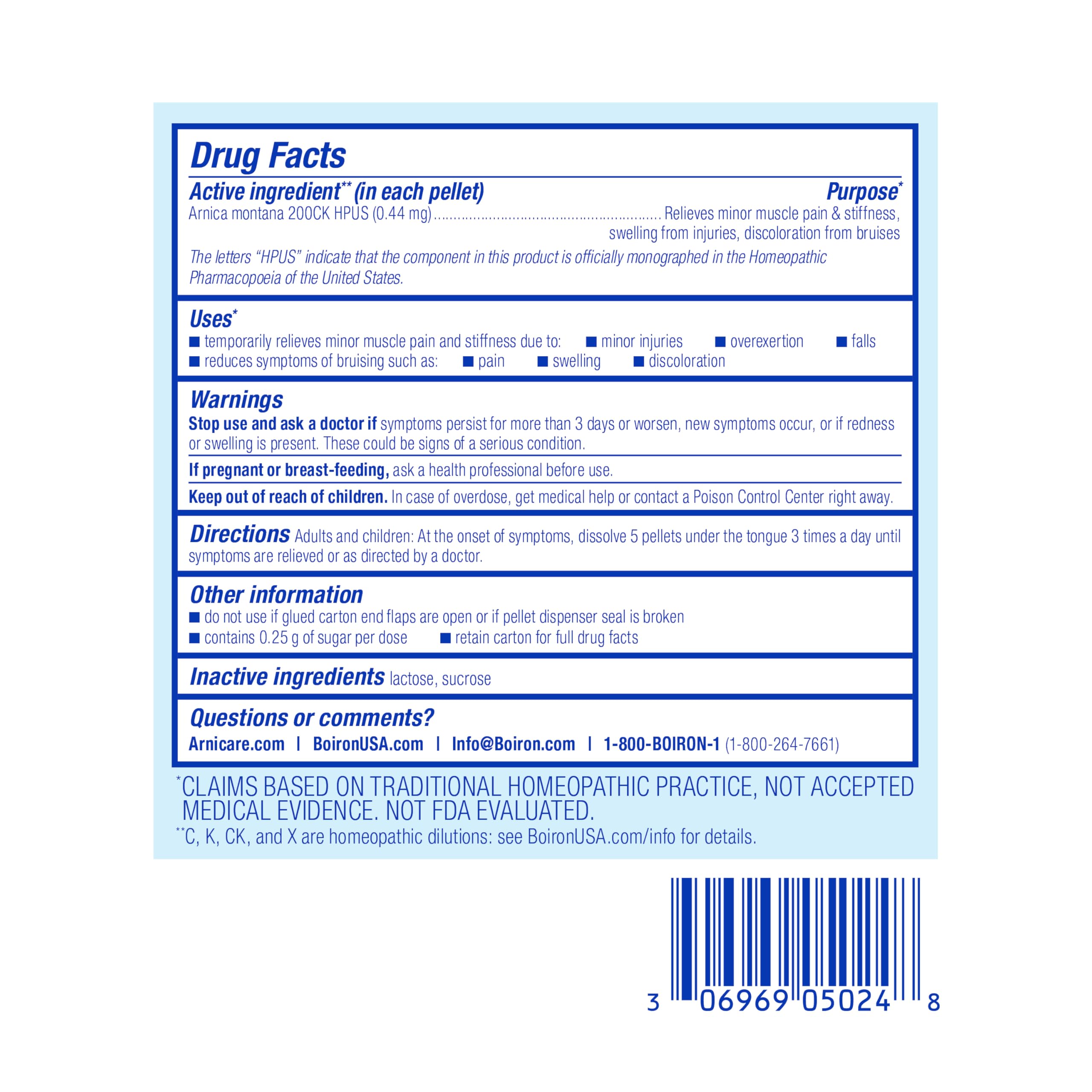 Boiron Arnica Montana Homeopathic Pain Relief


