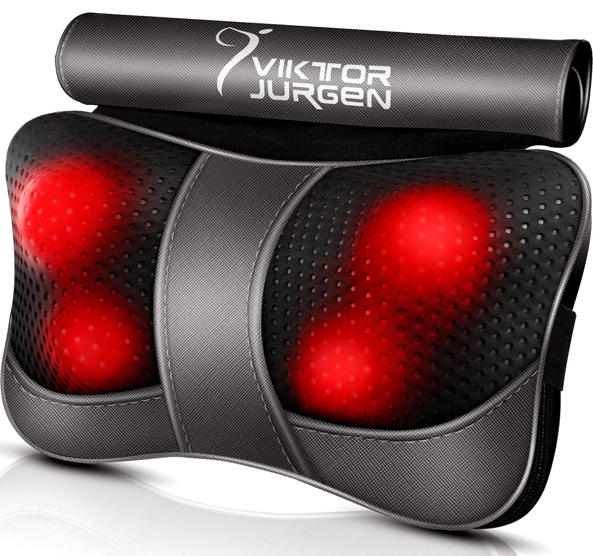 VIKTOR JURGEN Shiatsu Back Massager with Heat 3D Massage Pillow