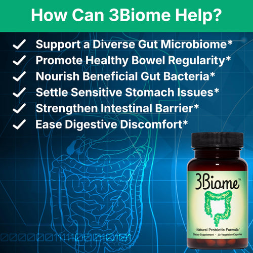 3Biome Probiotic Supplement for Digestive Health


