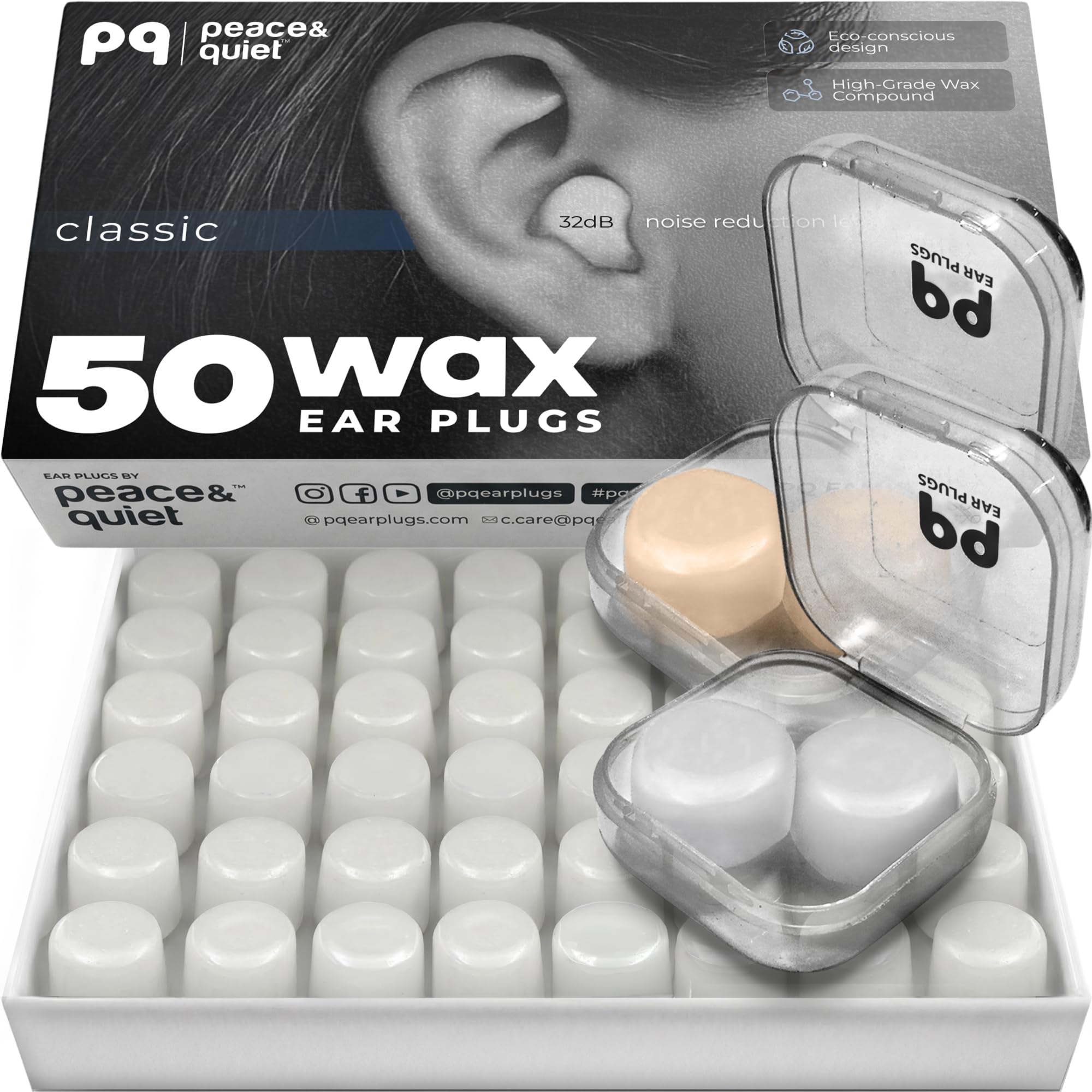 PQ Silicone Gel Ear Plugs for Sleeping and Swimming

