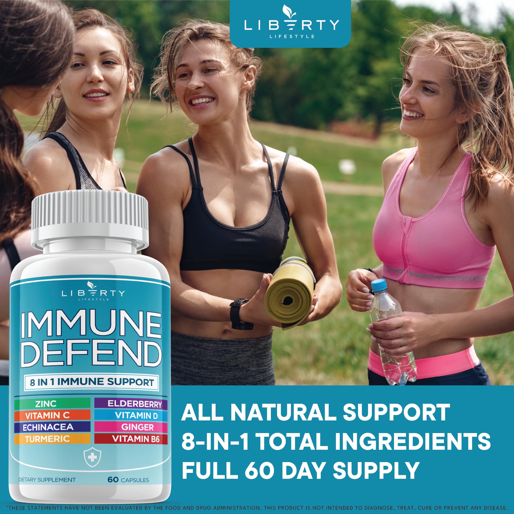 Liberty Lifestyle Immune Defense 8-in-1 Capsule

