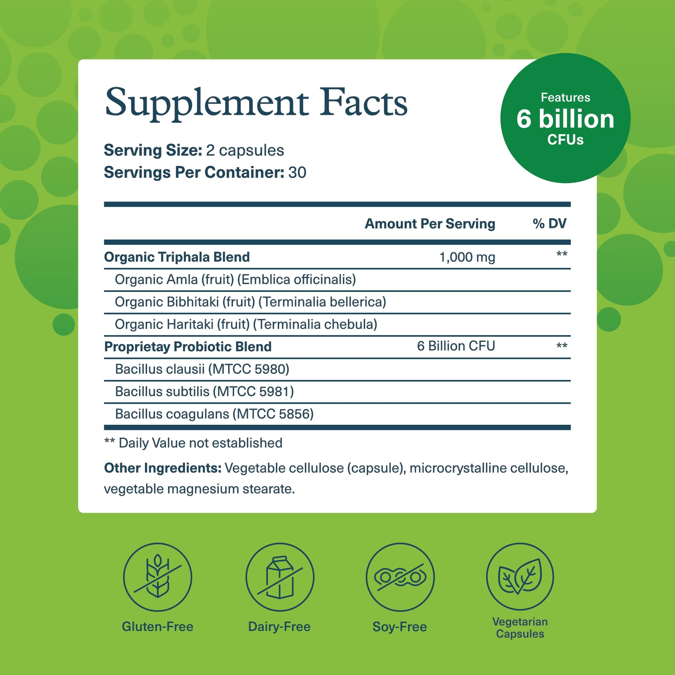 Youtheory Spore Probiotic for Gut Health with Prebiotics

