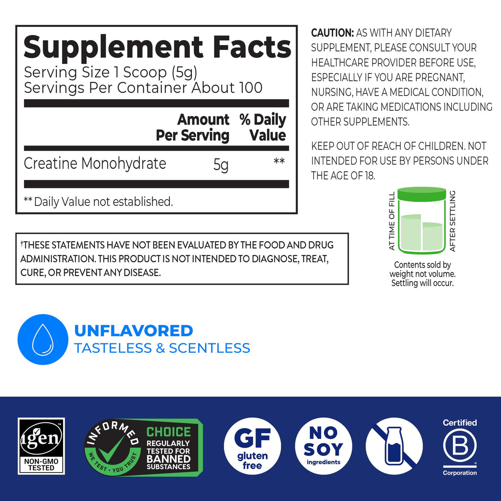 Orgain Creatine Monohydrate Micronized Powder

