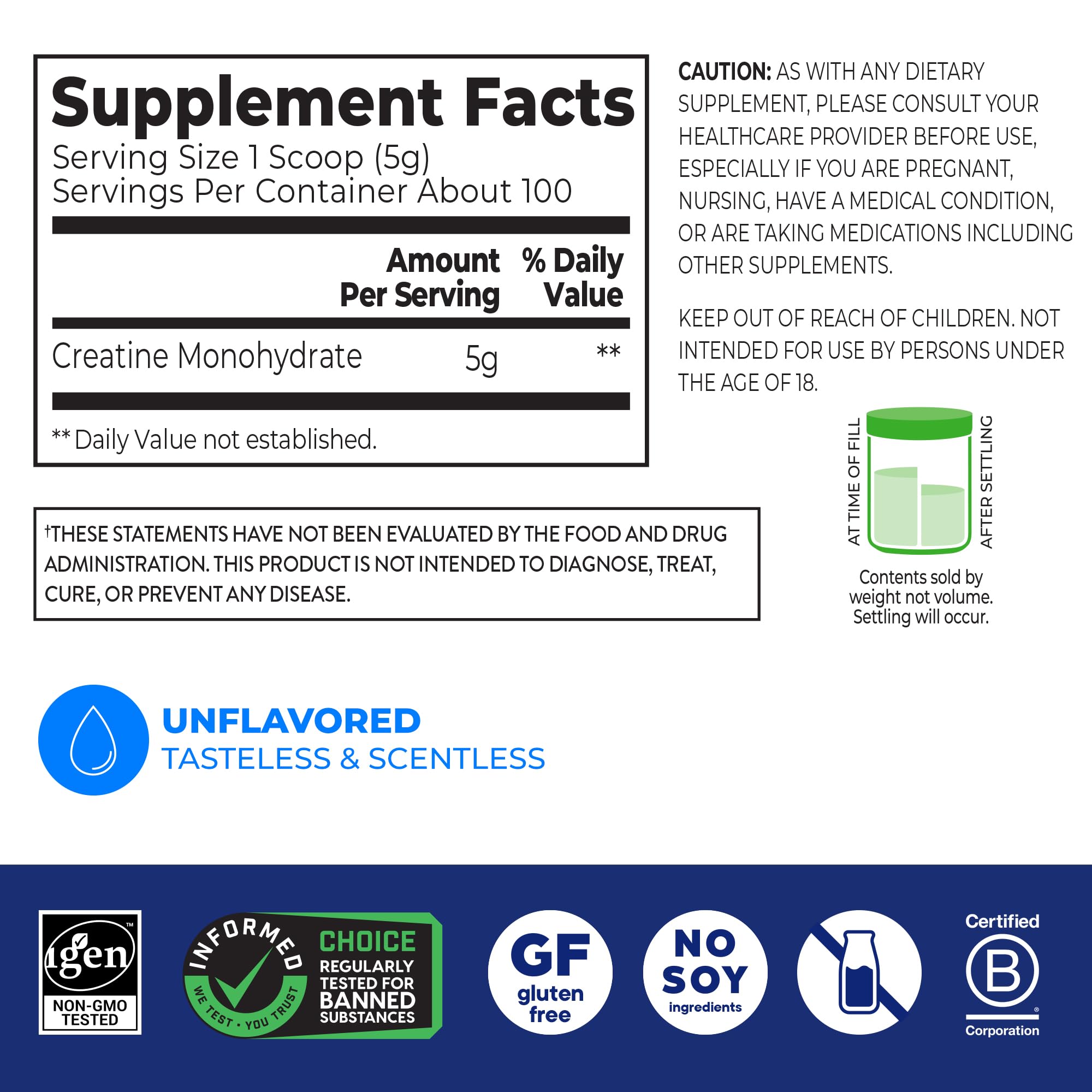 Orgain Creatine Monohydrate Micronized Powder

