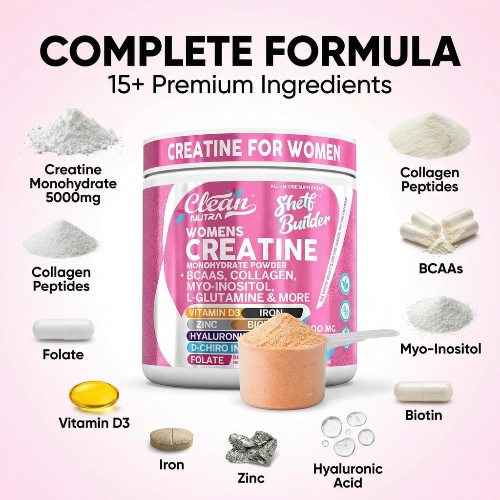 Creatine for Women: Multi-Ingredient Powder | Clean Nutra

