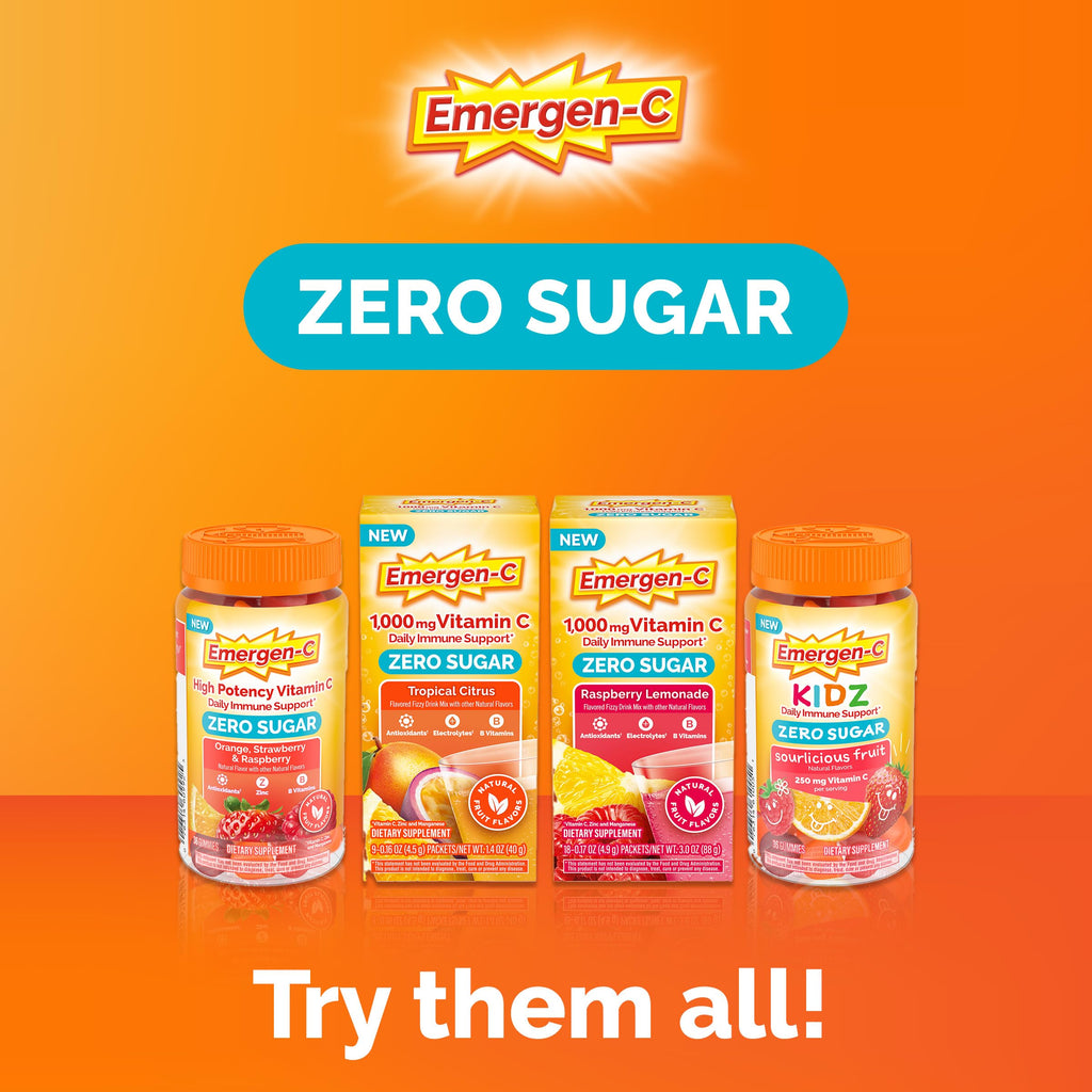 Emergen-C Vitamin C Powder 1000 mg Raspberry Lemonade


