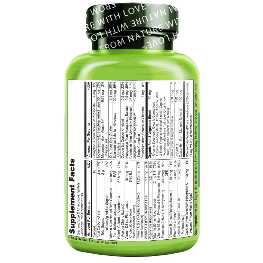 Naturelo Kids Multivitamin Chewable with Whole Food Fruit

