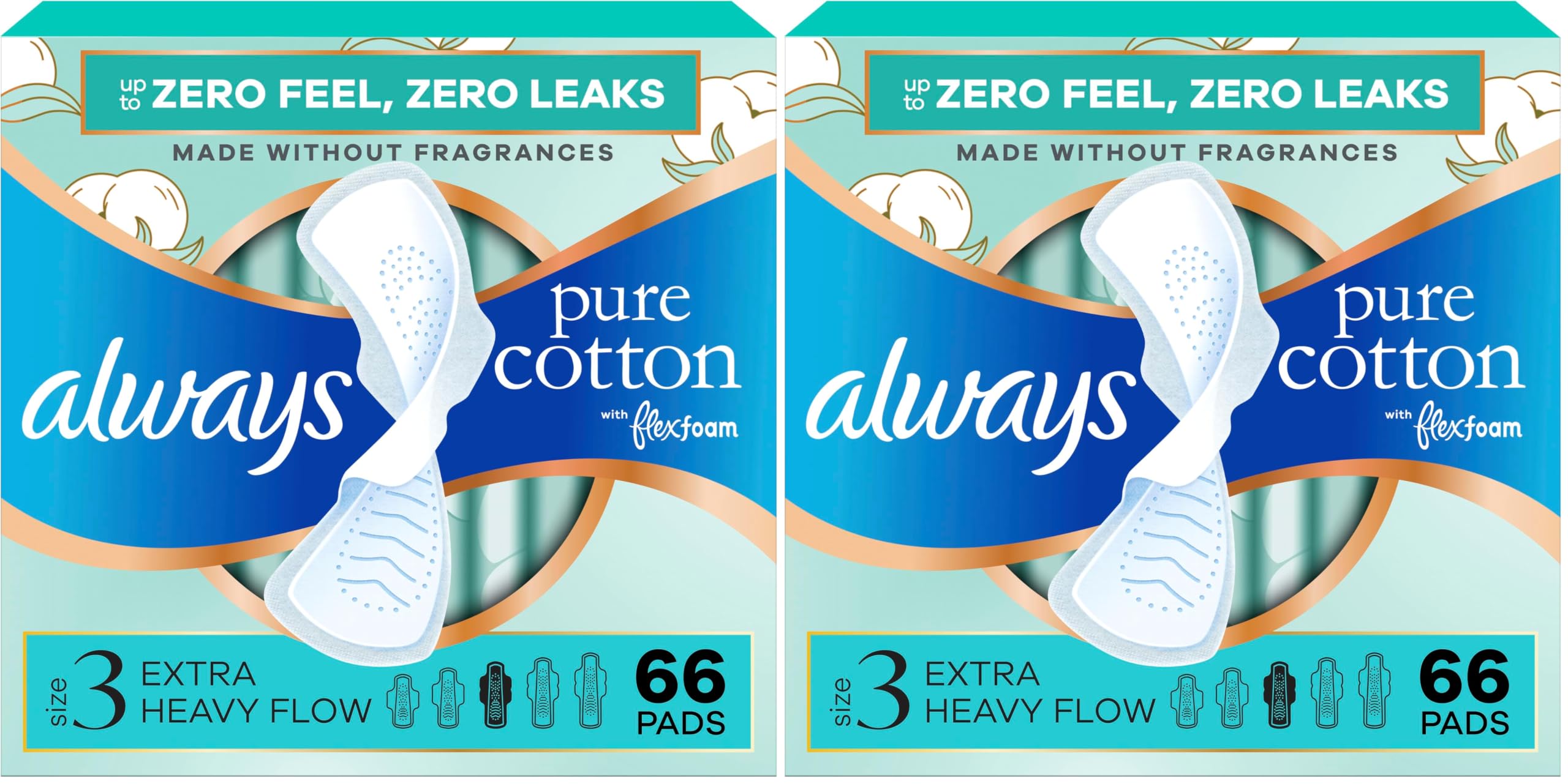 Always Pure Cotton Feminine Pads