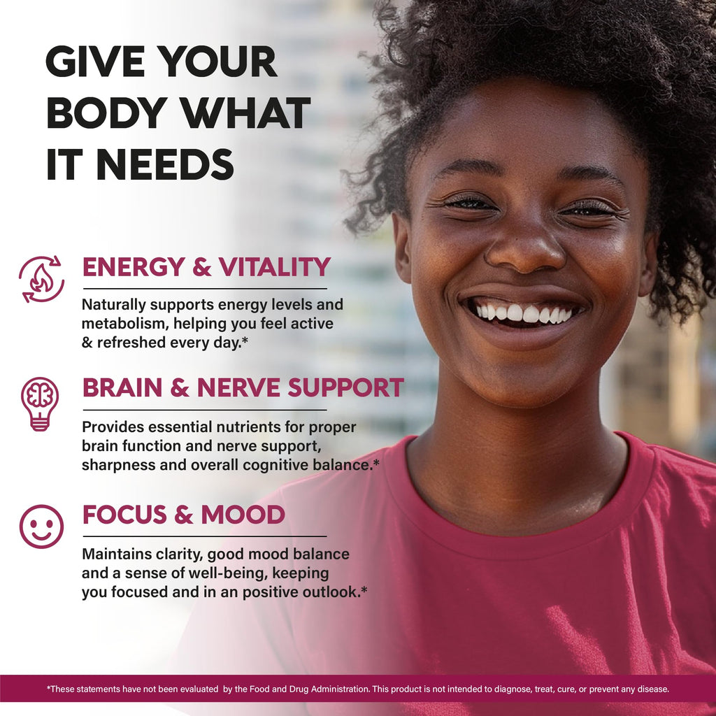 Vitamin B Complex for Men & Women | USA Made

