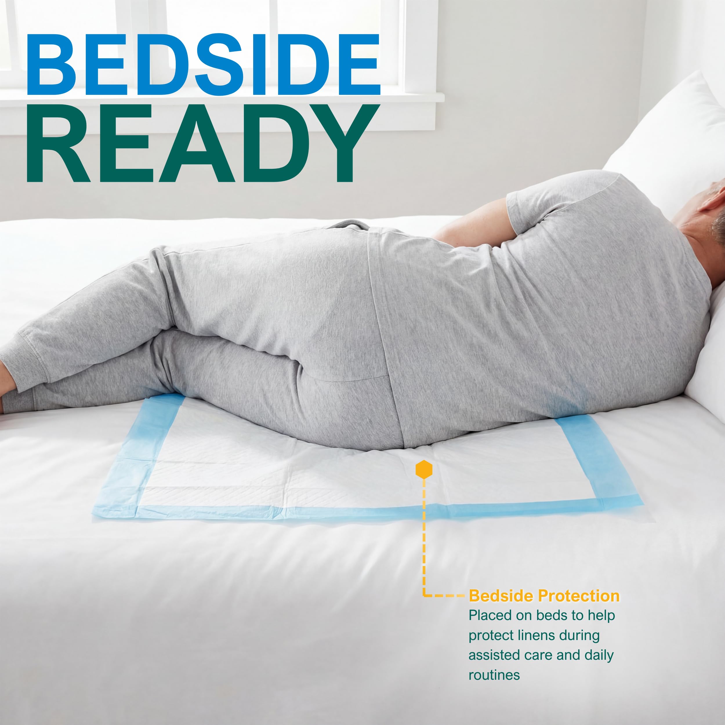 MED PRIDE Disposable Underpads for Bed and Pet Care

