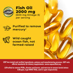 Nature Made Fish Oil Omega-3 Softgels for Heart Health

