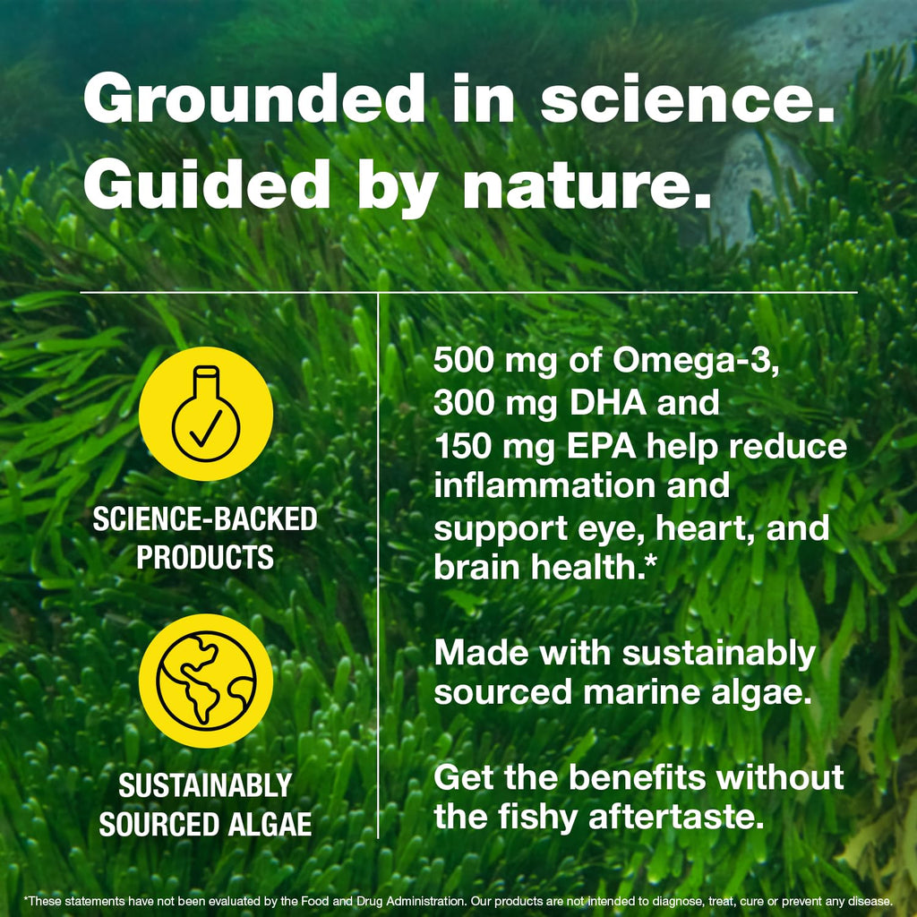 Bragg Marine Algae Omega-3 Softgels with DHA & EPA


