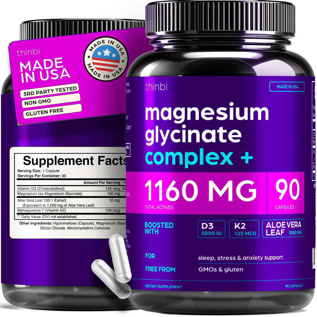 Magnesium Glycinate Chelated with Aloe & D3 | Absorption

