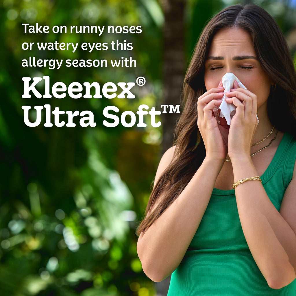 Kleenex Ultra Soft Facial Tissues - Gentle & Hypoallergenic

