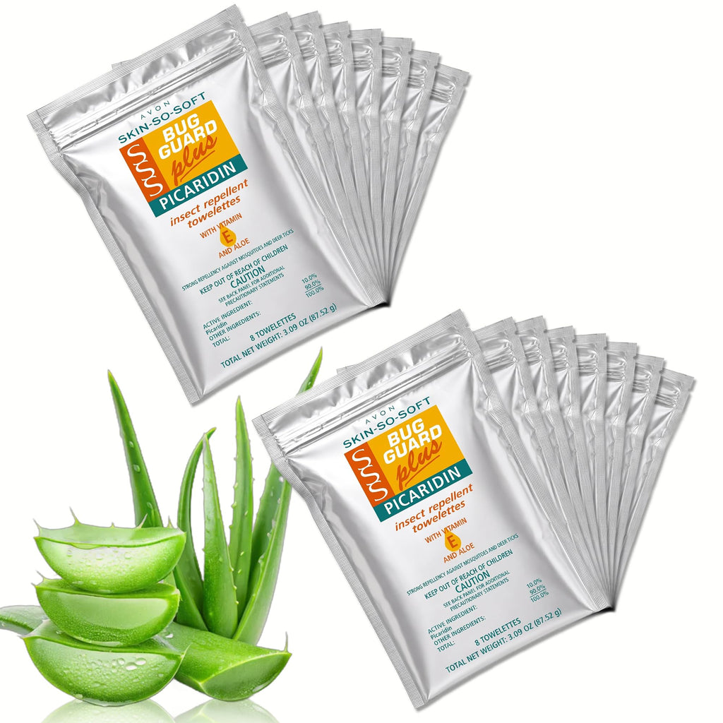 Avon Picaridin Towelettes DEETFREE Mosquito & Tick Repellent


