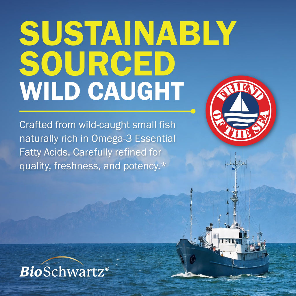 BioSchwartz Omega-3 Fish Oil Softgels - Burpless Lemon

