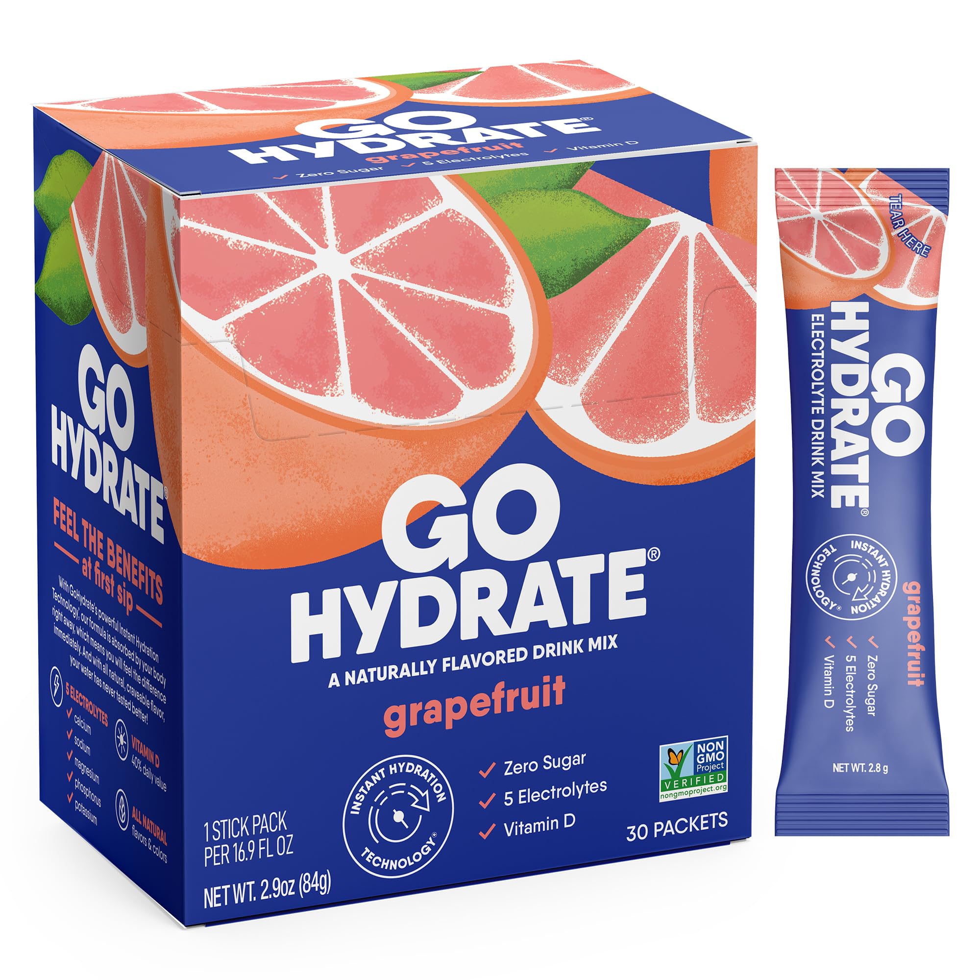 GoHydrate Electrolyte Powder - Low Sodium Sugar Free Hydration