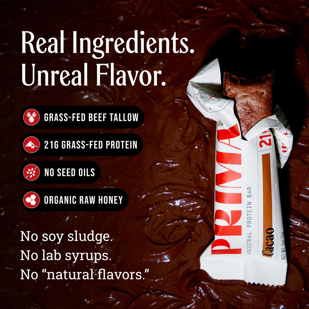Prima Ancestral Protein Bar - Grass-Fed Whey & Collagen

