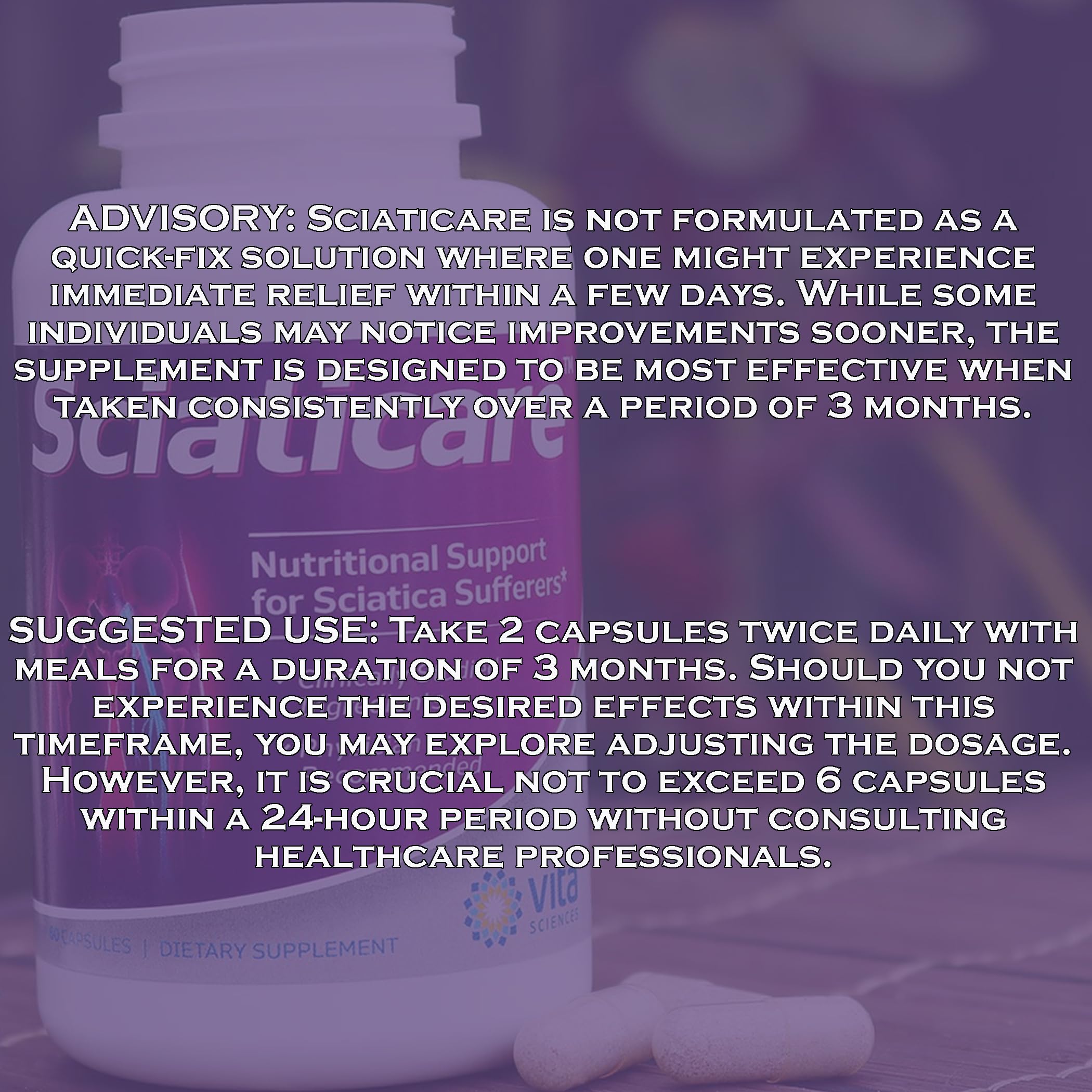 Sciaticare Nerve Support Supplement | Vita Sciences

