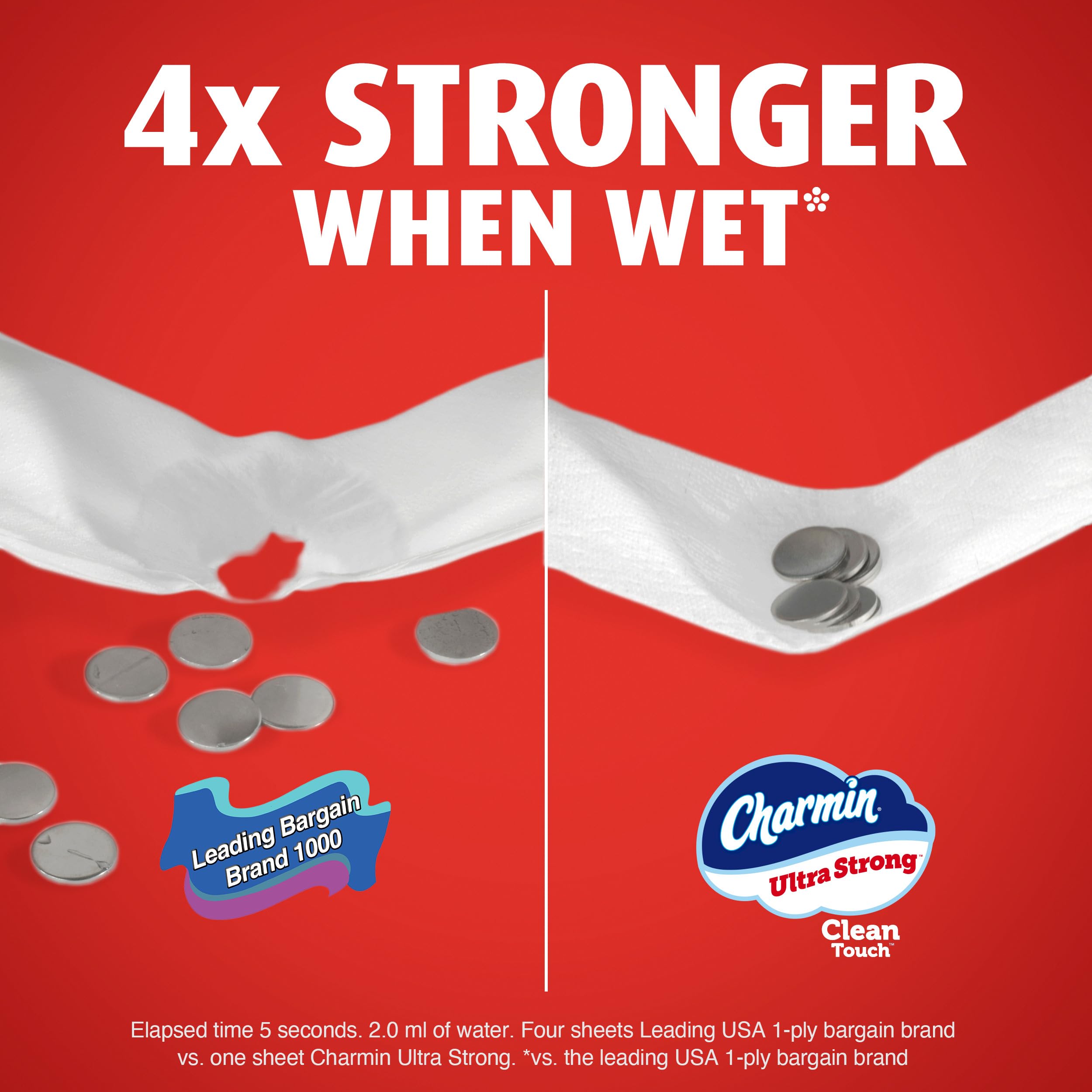 Charmin Ultra Strong Clean Touch Toilet Paper | 4x Stronger

