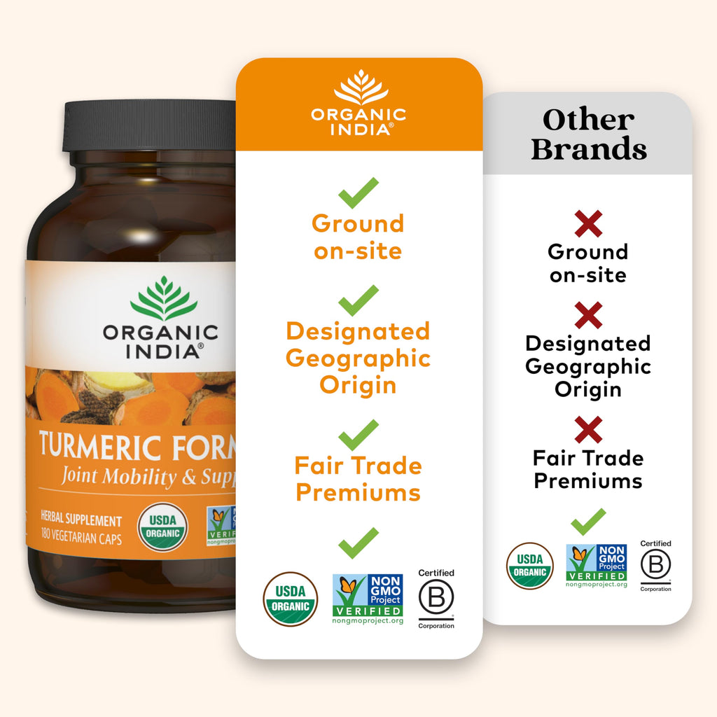 ORGANIC INDIA Turmeric Curcumin for Joint Mobility

