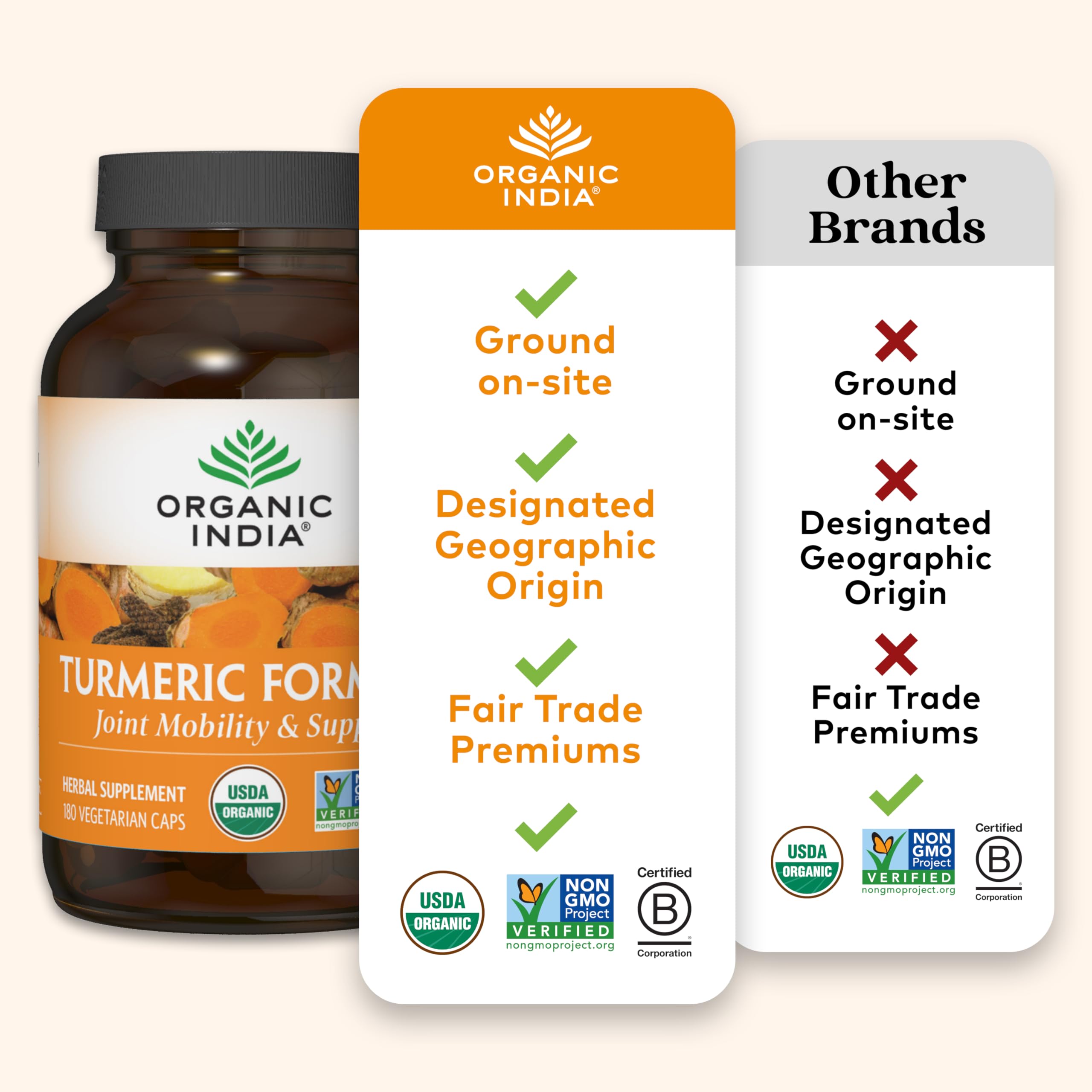 ORGANIC INDIA Turmeric Curcumin for Joint Mobility

