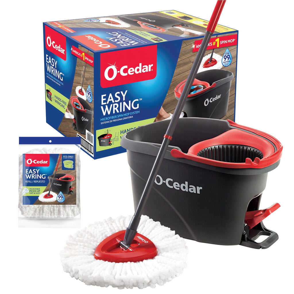 O-Cedar EasyWring Microfiber Spin Mop & Bucket System