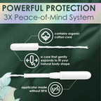 L. Tampons with Organic Cotton Core – BPA-Free Applicator

