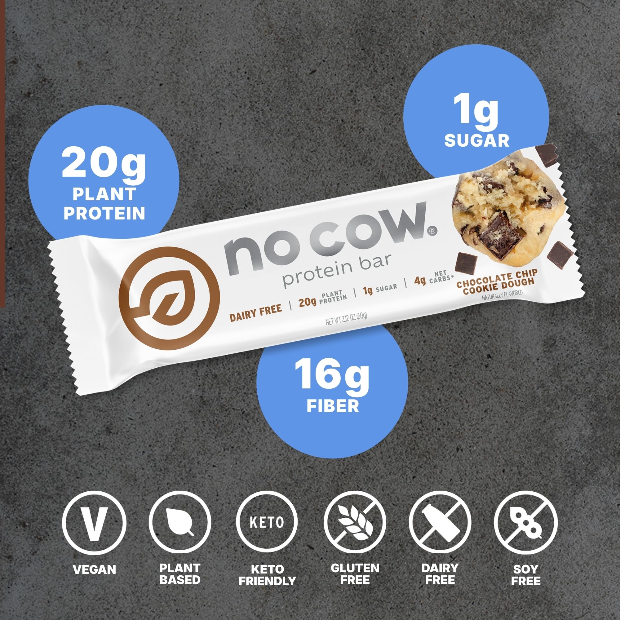 No Cow Vegan Protein Bars | Plant-Based Snack

