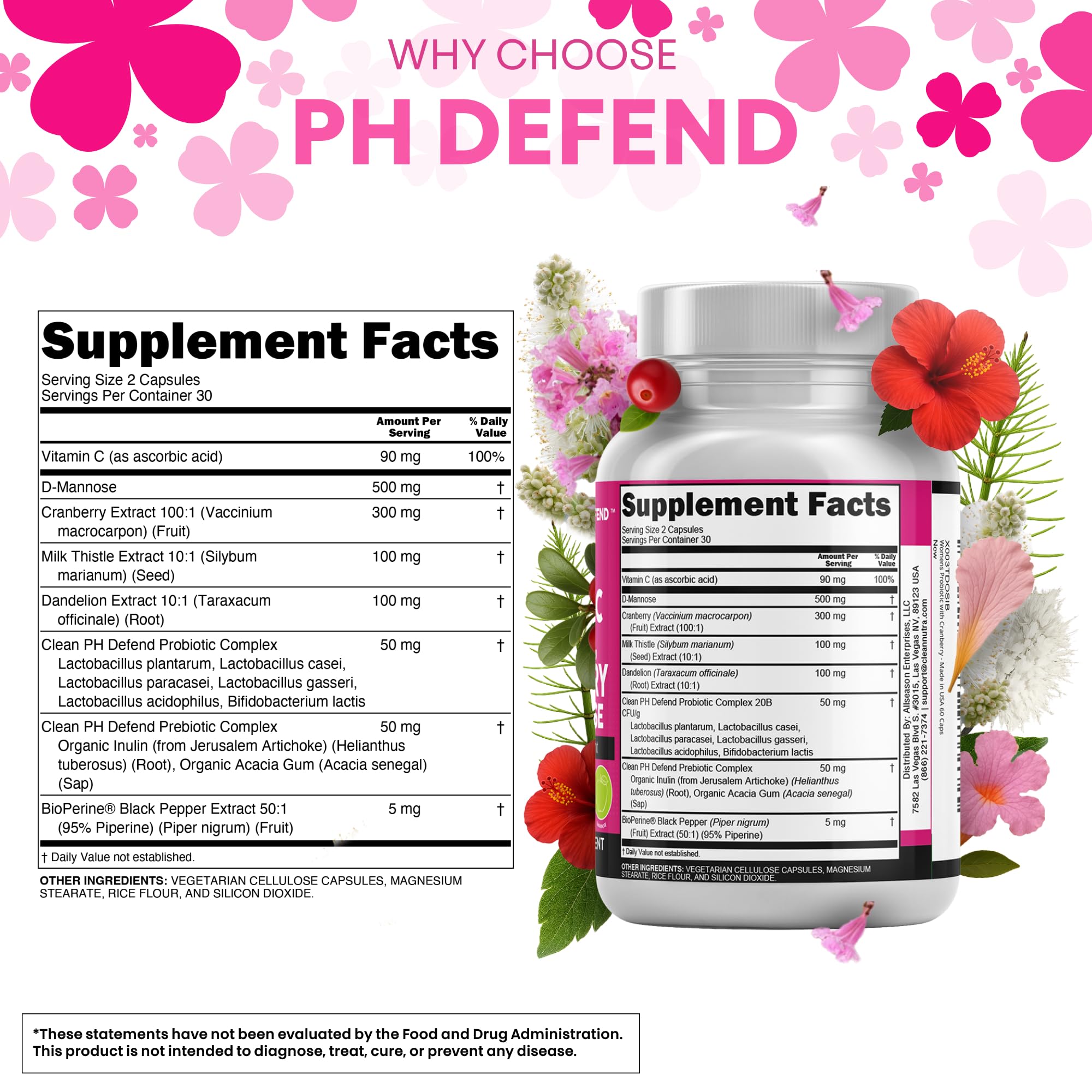 Vaginal Probiotics for Women Capsule by PH Defend pH Balance


