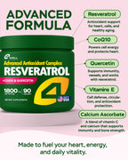 Resveratrol 1800mg Complex Antioxidant for Heart Health

