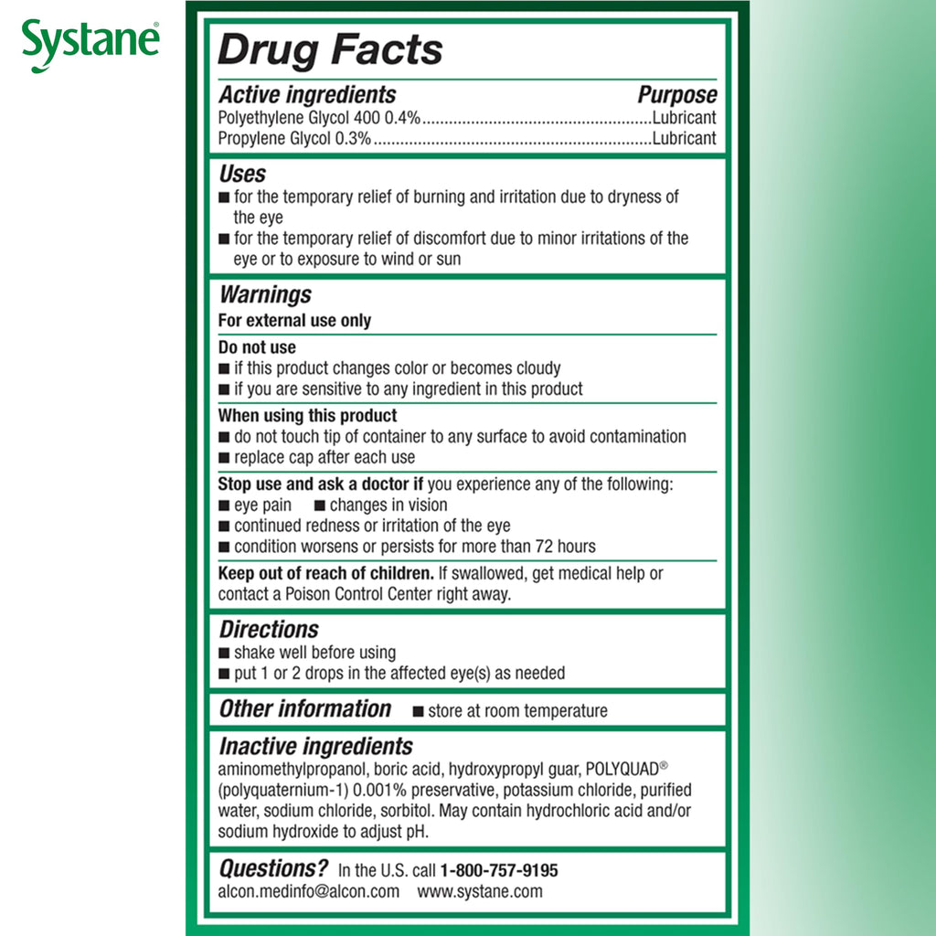 Systane Ultra Lubricant Eye Drops - Dry Eye Relief

