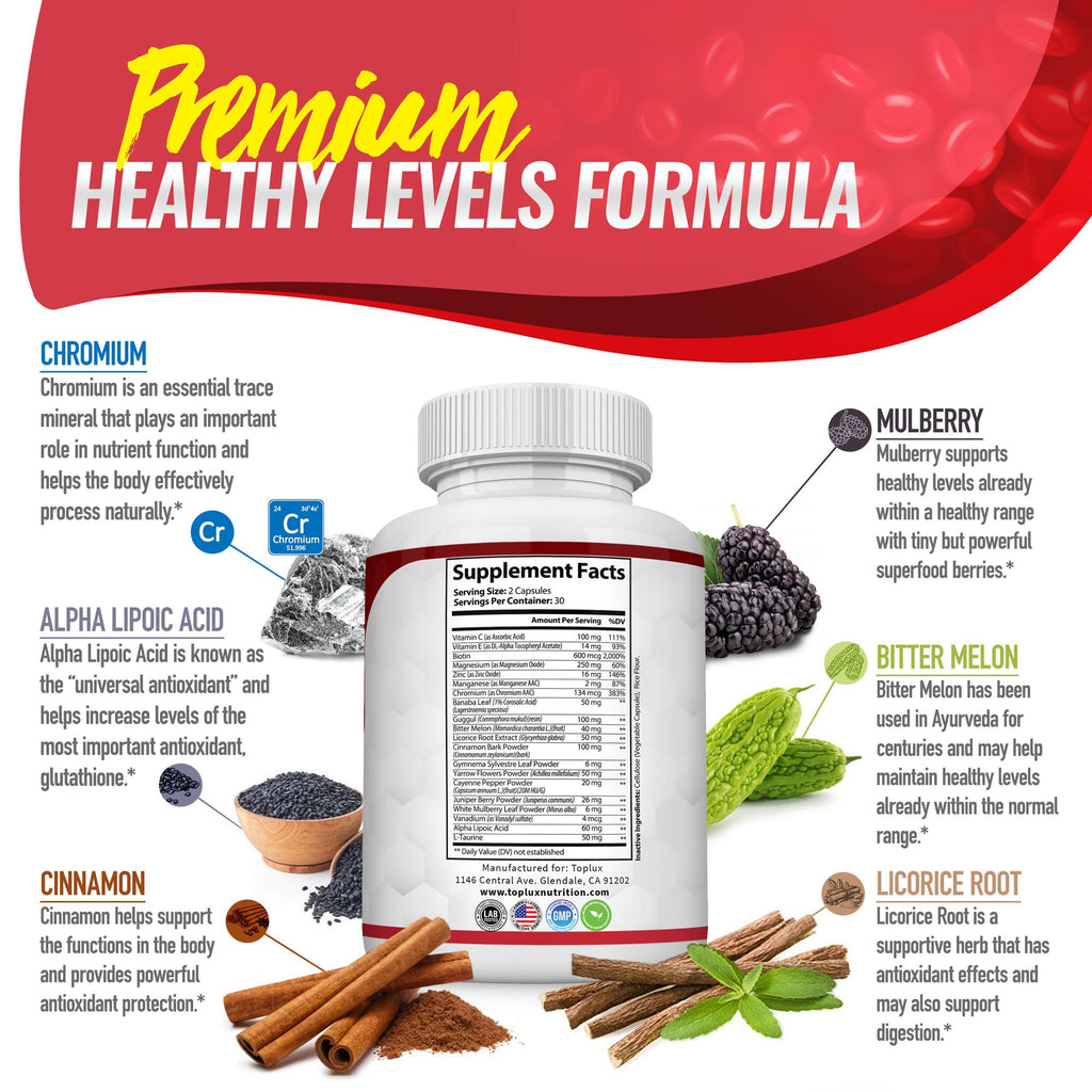 Blood Sugar Complex Supplement - Natural Support

