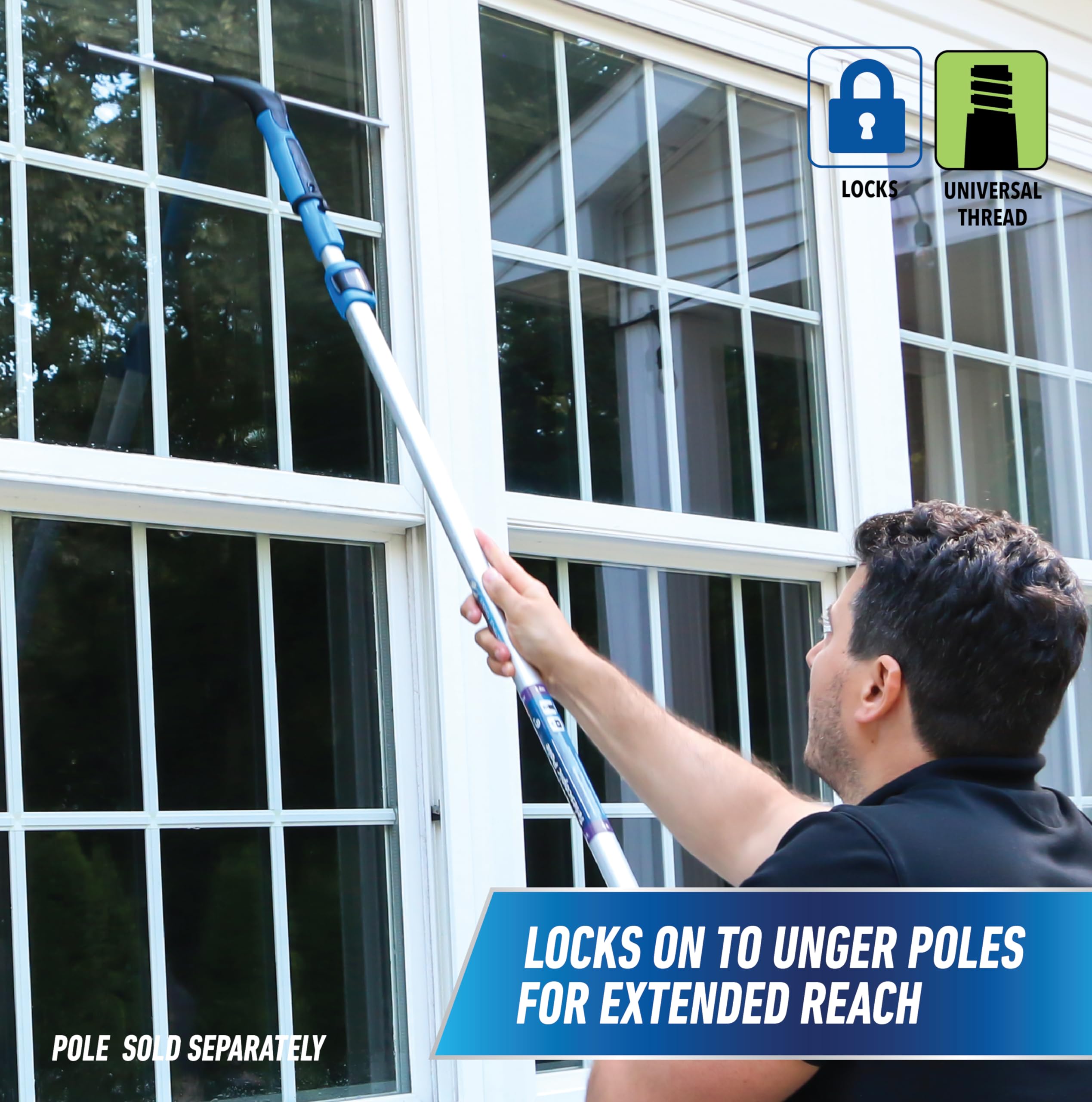 Unger Professional EZ Change Window Squeegee | Streak-Free

