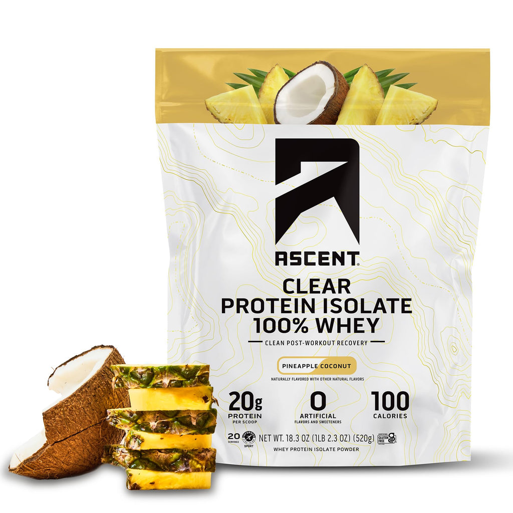 Ascent Clear Whey Protein Powder 100% Isolate

