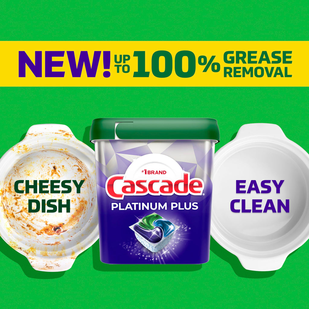 Cascade Platinum Plus Dishwasher Pods Fresh Detergent

