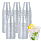 Turbo Bee Clear PET Cups - Disposable Crystal Drinking Cups

