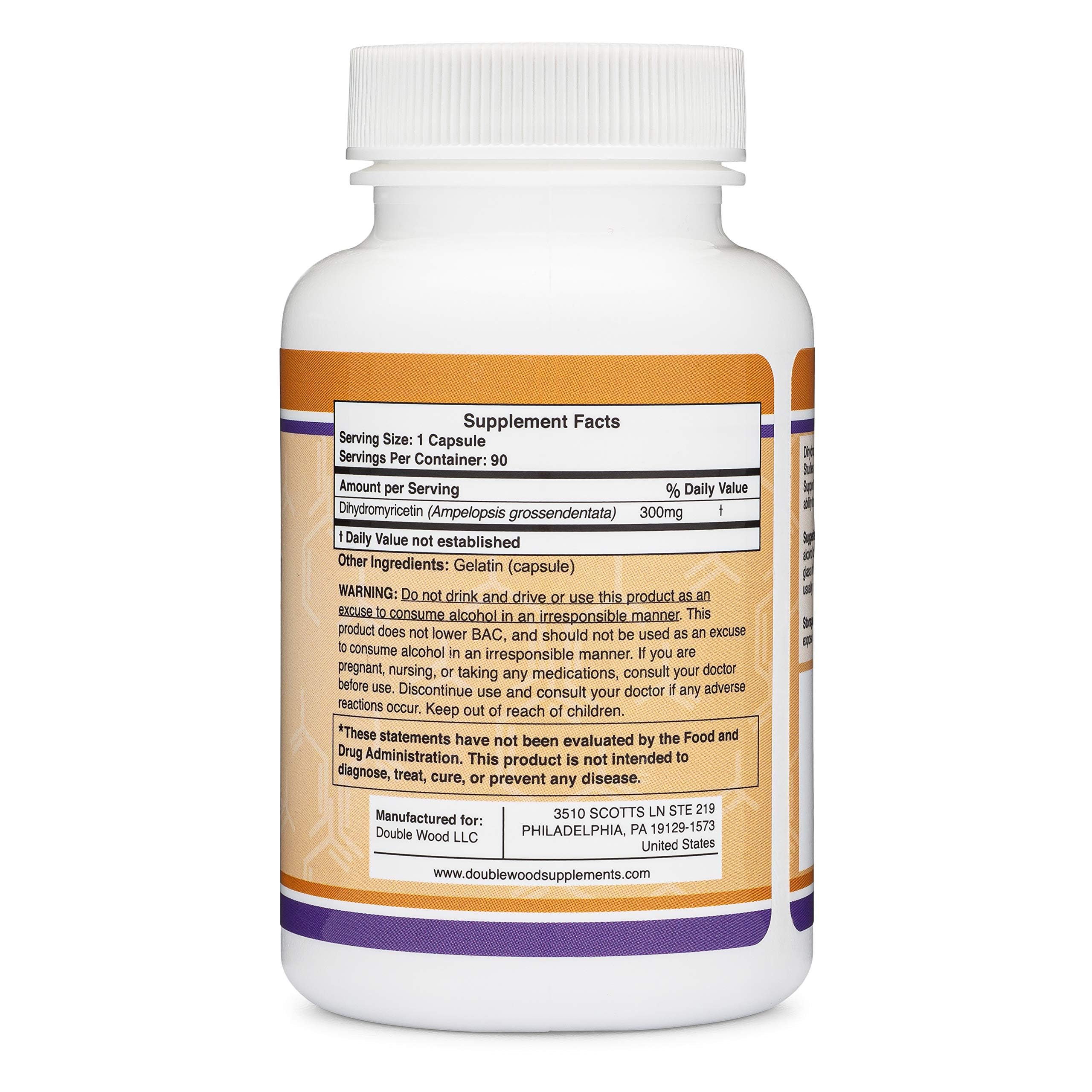 DHM Dihydromyricetin Liver Support Supplement | USA Made

