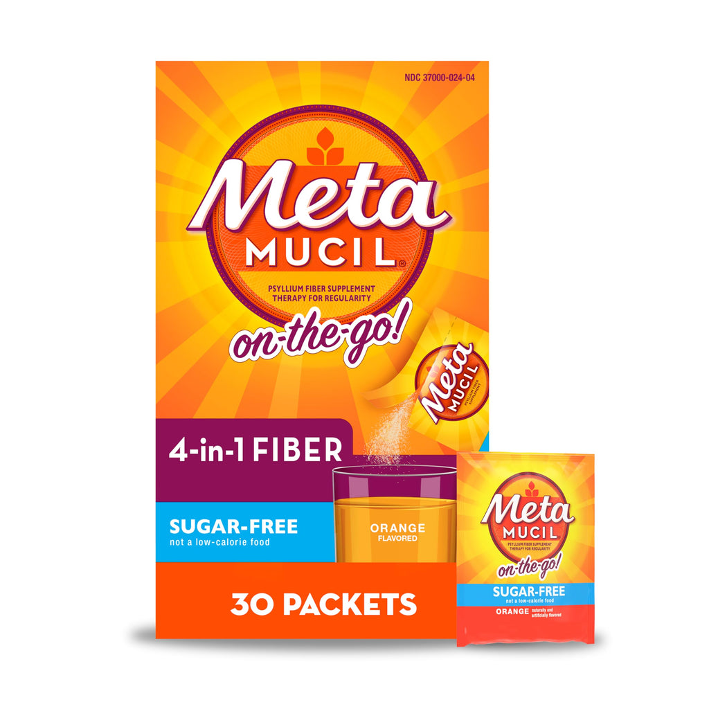 Metamucil On-The-Go Psyllium Husk Powder Sugar-Free