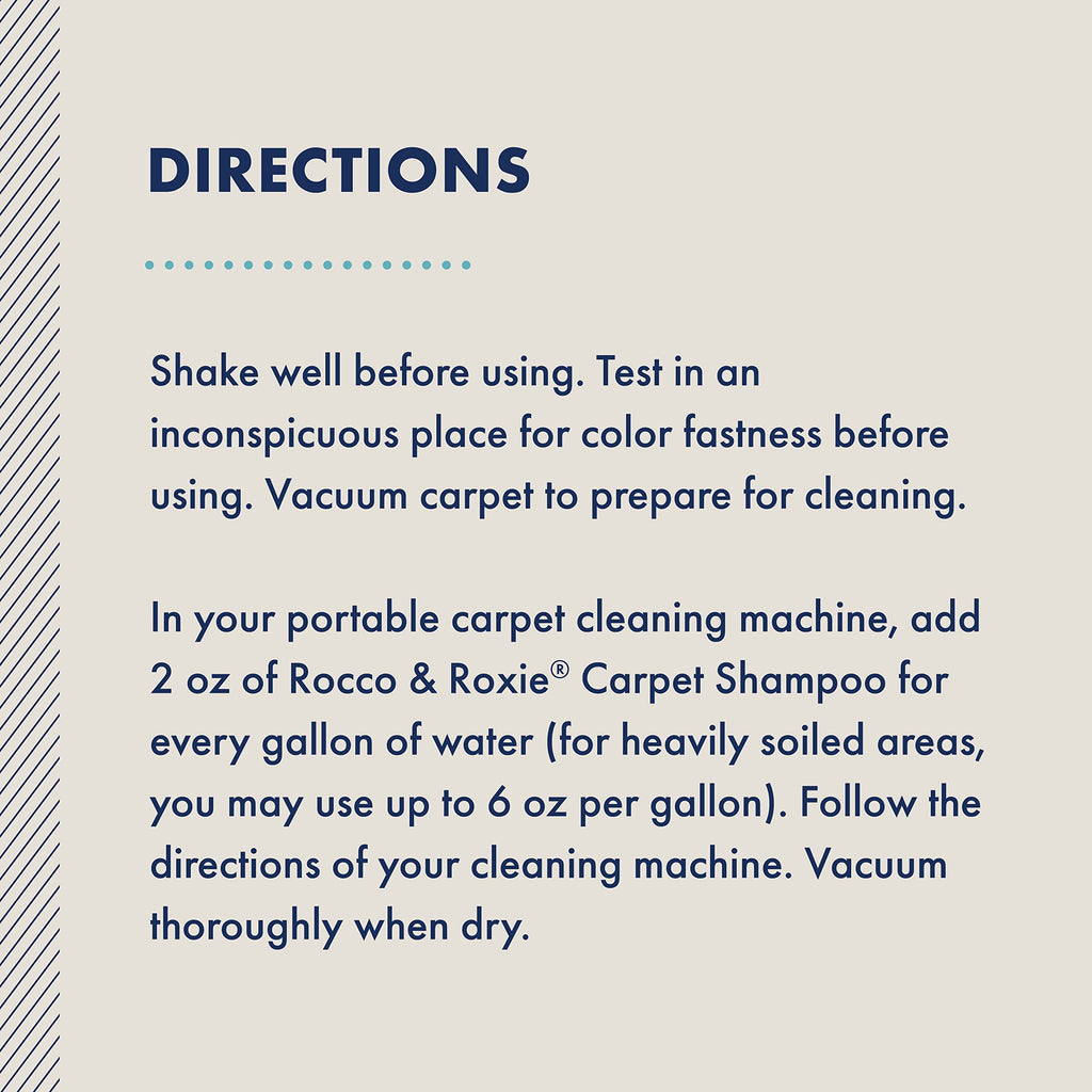 Rocco & Roxie Carpet Cleaner Solution - Pet Stain Remover

