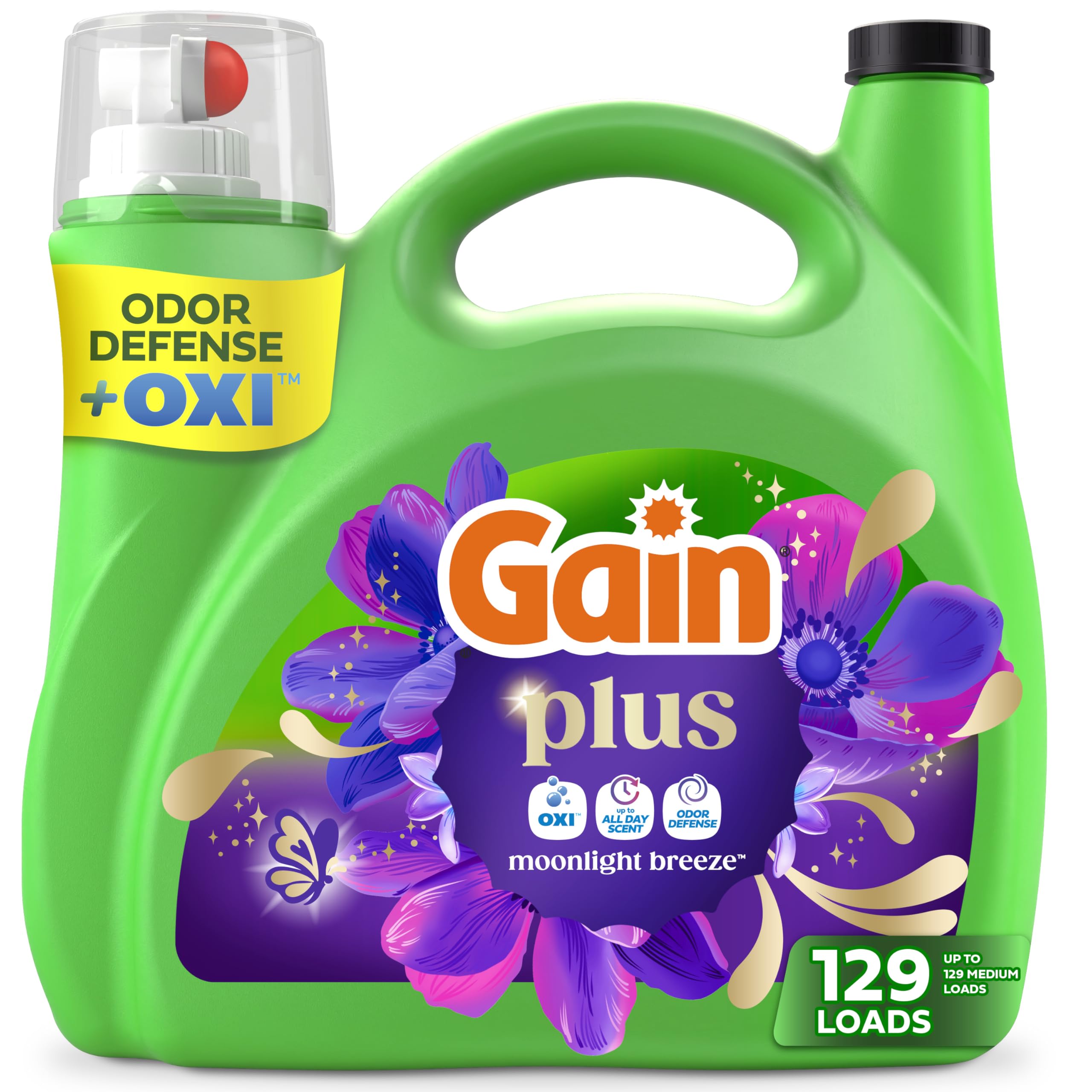 Gain Plus Liquid Laundry Detergent with Oxi - All Machines

