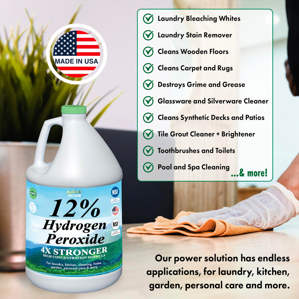 Nature's Freedom Hydrogen Peroxide Solution | NSF Listed

