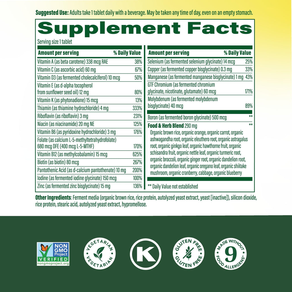 MegaFood Men 40+ One Daily Multivitamin - Real Food


