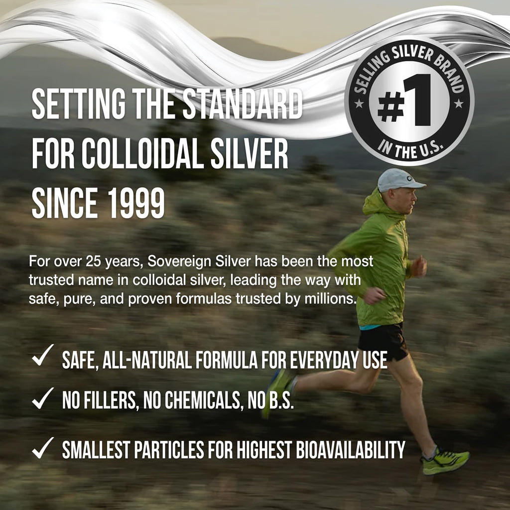 Sovereign Silver Immune Support Colloidal Silver Hydrosol

