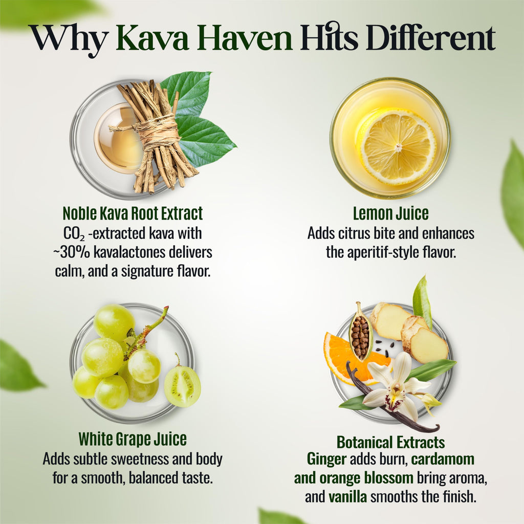 Kava Haven Non Alcoholic Spirit Lemon Ginger 750mL

