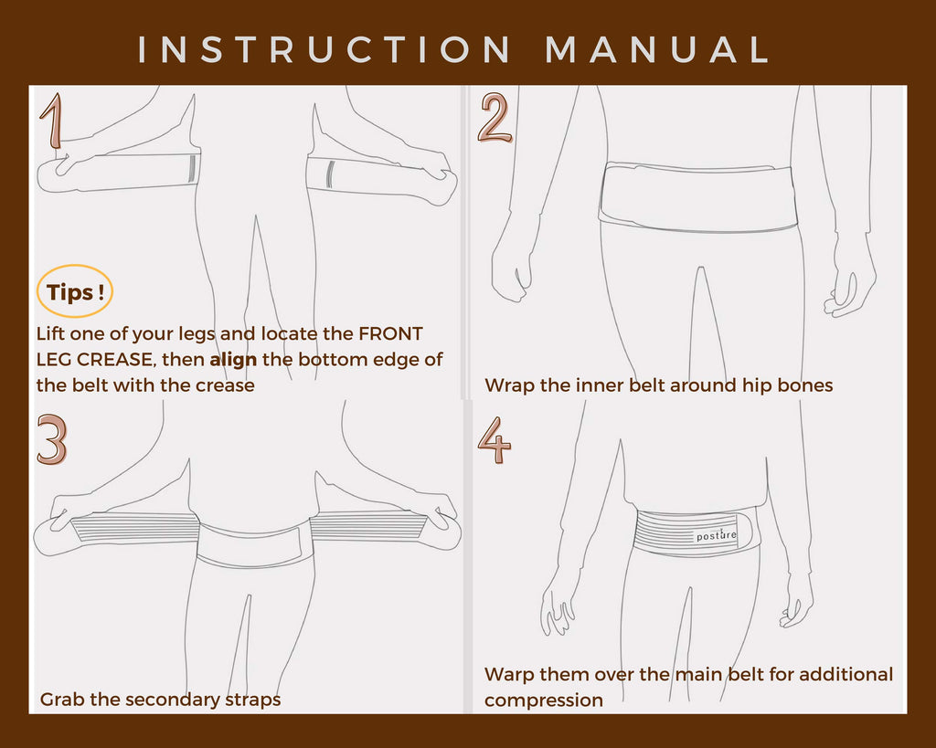 Vriksasana SI Joint Belt for Sacroiliac Support

