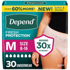 Depend Fresh Protection Womens Incontinence Underwear

