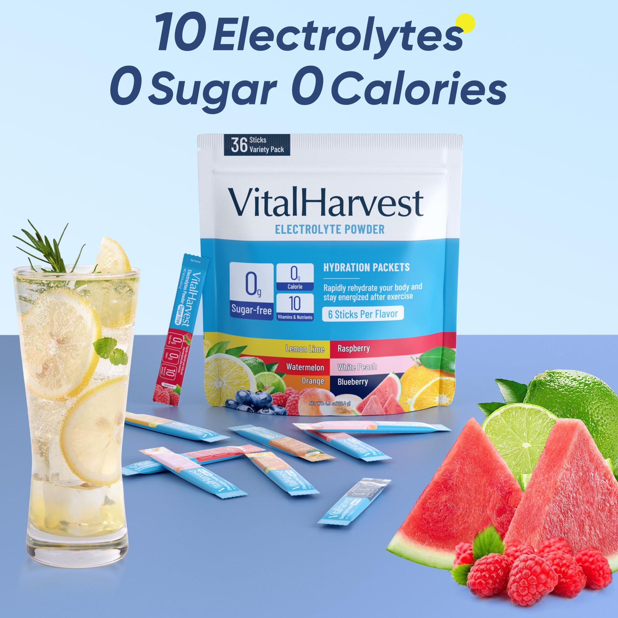 Electrolyte Powder Drink Mix - Sugar Free Hydration

